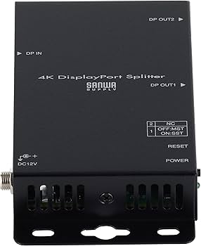 Amazon.co.jp: サンワサプライ 4K対応DisplayPort分配器(2分配